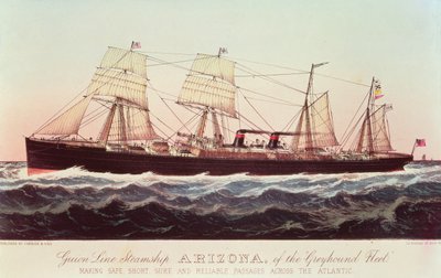 Nave a vapore della Guion Line Arizona, della 